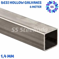 Terbaru Besi Hollow Galvanis 1,4Mm (20X40 30X30 40X40 40X60) 6 Meter