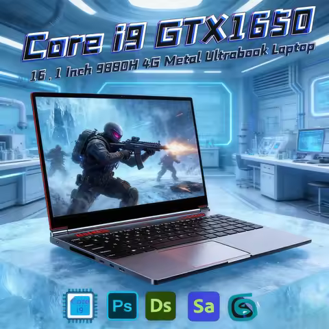 High-Performance 16.1" Gaming Laptop Powered by Intel Core I9-13900H/i9-10885H, 6GB Dedicated Graphi
