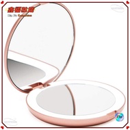 💐Dream Dressing💐LED Lighting Folding Mirror, 1 Times 10 Times Magnification-Daylight LED, Small Port