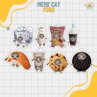 GANTUNGAN [MEME CAT FOOD] ACRYLIC KEYCHAIN / ACRYLIC KEYCHAIN / CAT FOOD KEYCHAIN CAT KEYCHAIN