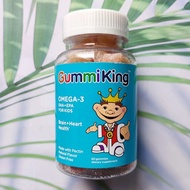 20% OFF ราคา Sale!! EXP: 05/2024 กัมมี่ ดีเอชเอ โอเมก้า 3 แบบเคี้ยว สำหรับเด็ก DHA Omega-3 Gummi for Kids 60 Gum mies (GummiKing™)