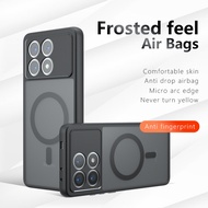 For OnePlus Ace 3 12 12R Pro Magsafing Wireless Charging Matte TPU Case Non Yellowing Back Cover Bum