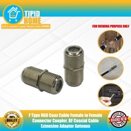 F Type RG6 Coax Cable Female to Female Connector Coupler, RF Coaxial Cable Extension Adapter Antenna