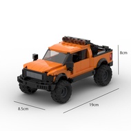 Moc FORD F150 SVT Raptor xe ô tô màu cam xe bán tải đồ chơi xếp ghép hình cho trẻ em bé trai và bé g
