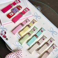 Kt Cat Embossed English Letters Suitable for apple watch s11 9 8 7 6 SE Strap 42 44 45 46 Breathable
