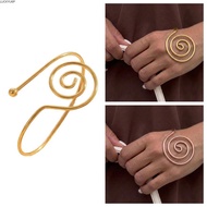 LUCKYUMY Palm Ring, Wire Wrapped Jewelry Accessories Spiral Palm Ring,  Portable Handmade Reiki Ener