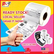 mini printer ❁100X150MM AWB STICKER/ A6 AIRWAY BILL STICKER/ SHIPPING LABEL ROLL/ THERMAL PAPER REFI