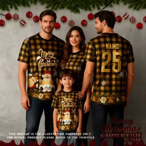 New Sublimation NFL Retro Collar Christmas T-Shirt - Perfect for Family Day Activities