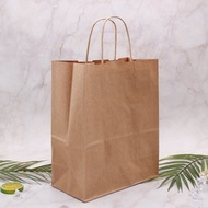 Paper shopping bag (small) 200 sheets Kraft striped twisted string paper