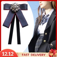 Pezhong Bow Tie Ribbon Brooch Necktie Elegant Bowknot Bow Tie Bowknot Shirt Tie Neck Tie for Blouse