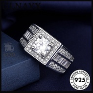PT950 Full Diamond Ring 2 Karat Zircon Flash
