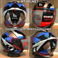 HELMET MT THUNDER 3 SV JET F5 GLOSS RED OPEN FACE