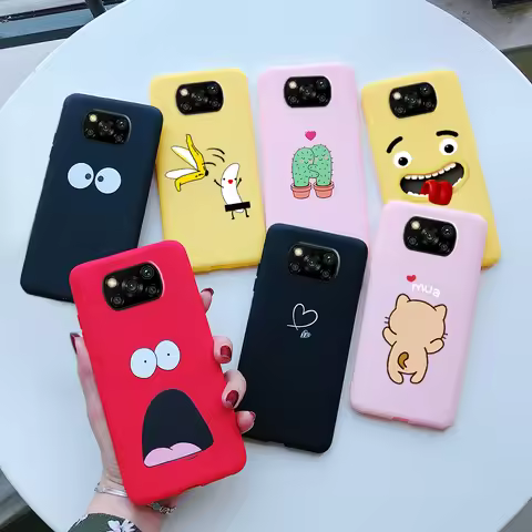 Poco X3 Case For Xiaomi Poco X3 NFC Case Cute Fundas Silicone Soft TPU Back Cover For Xiaomi Poco X3