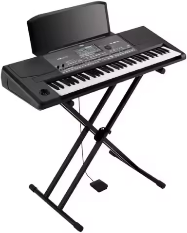 Korg PA600 61-Key Professional Arranger Digital Keyboard Solid Wood Grand Piano and Upright Piano St