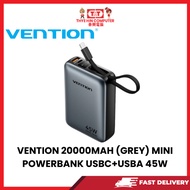 VENTION 20000MAH (GREY) MINI  POWERBANK USBC+USBA 45W