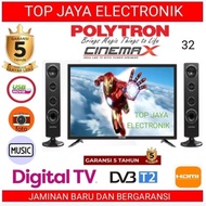 LED TV POLYTRON 32INCH CINEMAX DIGITAL TV / POLYTRON LED TV 32INCH