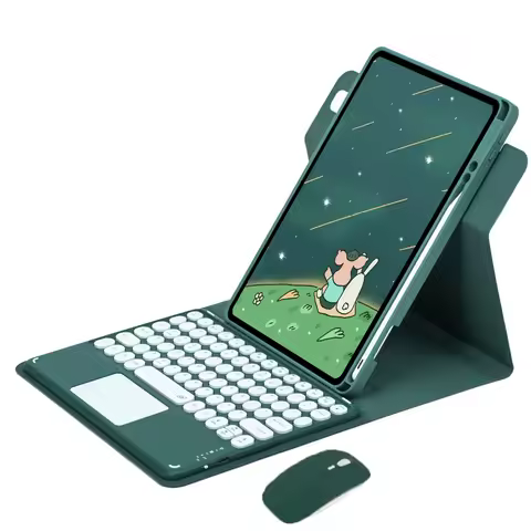 360 Rotation Keyboard Cover For Samsung Galaxy Tab S6 Lite Case Pencil Holder Touchpad Keyboard for 