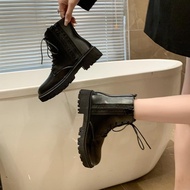 British Style Martin Boots Lace-Up Platform Shoes Zip-Up Roman Ankle Boots Women'S Shoes