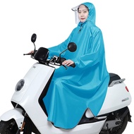 Electric Motorcycle Poncho Raincoat Single Men Women Adult Plus Thick Cycling