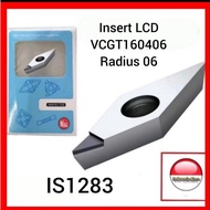 IS1283 Insert diamond PCD VCGT16 0406 shiny aluminum insert for holder SVJBR H16 SVJCR H16 SVVBN H16