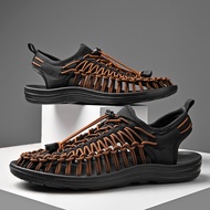 2022 KEEN Sandals Slippers Woven Upstream Shoes Men's Casual Beach Roman Sports Outdoor Wading Hiking