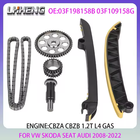 CBZA Engine timing chain kit For VW GOLF CADDY BEETLE JETTA POLO TOURAN SKODA SEAT AUDI 1.2L 1.2 L T