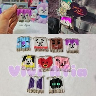 Mini bead curtain pin JHOPE BTS bt21 | Keychain pin | Bagcharm | Phone chain