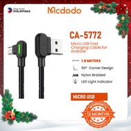 Mcdodo CA-5772 Micro USB Fast Charging and Data Sync Cable 1.8m Android