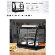 【WUCHT】26" Commercial Countertop Pastry Fried Chicken Food Warmer Display Showcase Case for Restaura