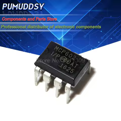 10PCS MCP6002-I/P MCP6004-I/P MCP601-I/P MCP602-I/P MCP6002 MCP6004 MCP601 MCP602 Single Supply CMOS