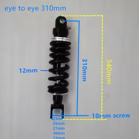1000LBS 310mm 320mm Motorcycle Shock Absorber for Kawasaki VN800 ZR7 YAMAHA MT07 FZS600 HONDA VFR800