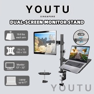 Monitor Stand Monitor Arm 13-27 Inch Monitor & Laptop Stand Table Clamping/Mounting 2 in 1 Monitor &