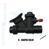 k - shaped inflation valve Accessories BCD power inflator for diving [SHIP FROM SABAH]