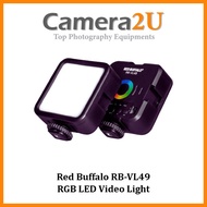 Red Buffalo RB-VL49 / VL49 RGB LED Video Light Battery On Camera Vlog Photography Lighting Ultra Thi