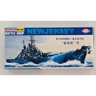 New Jersey Battleship Haoyijia Model Assembled Warship Toy Navy Aircraft Carrier 055 Destroyer Battl