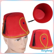 Bang Fez Hat Moroccan Hat Modern Turkish Headpiece for Cultural Occasions Fancy Fez Hat Turkish Hat 