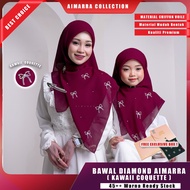 [KAWAII COQUETTE] Bawal Diamond by Aimarra material Chiffon Voile Premium (Chiffon+Cotton) Tudung Sq