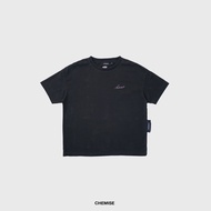 CHEMISE 1994 Distressed Washed Black T-Shirt