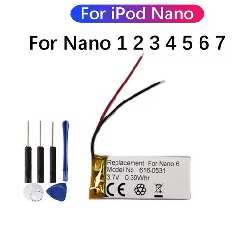 NEW Battery For iPod Nano 1 2 3 4 5 6 7 4th 5th 6th 7th 1st 2nd Generation 2 Gen 2Gen 3rd 3 Gen 3Gen