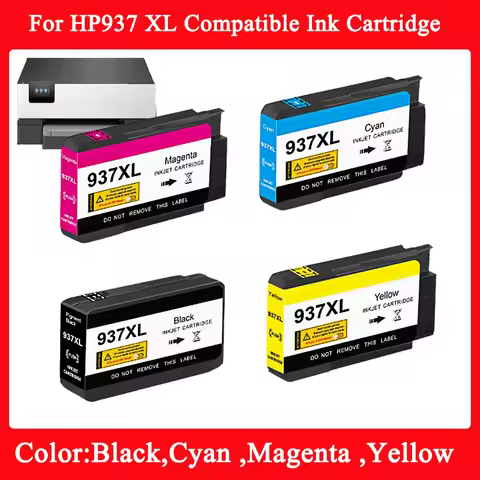937 937xl For HP937 XL Compatible Ink Cartridge For HP OfficeJet Pro 9110b 9120b 9130b 9720 9730 911