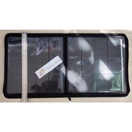 Sultan 12 Pocket Zippered Leather Binder Playset 480 Zipper Card Album