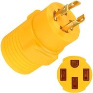 30 Amp to 50 Amp RV Adapter, NEMA L14-30P to 14-50R RV Generator Adapter, L14-30P Male to 14-50R Fem