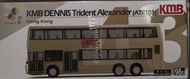 (全新) TINY 微影 合金車仔 KMB43 – 九巴 KMB 丹尼士 三叉㦸 亞歷山大車身 Dennis Trident Alexander 12m 巴士 (ATR101)(路線:98D)