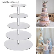 TW 6 Tier Transparent Acrylic Cake Stand Wedding Birthday Party Cake Display Stand SG