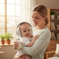 Infant Ear Protection Headphones, Noise-Cancelling Baby Earmuffs, Foldable Toddler Hearing Protectio