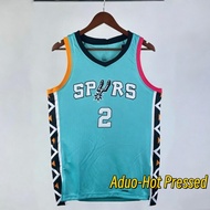 Hot Pressed NBA San Antonio Spurs #2 Dylan Harper 2023 City Edition Green basketball jerseys