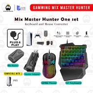 GAMWING MIX MASTER HUNTER FOR PS4 PS5 NINTENDO SWITCH KEYBOARD AND MOUSE CONVERTER [PLUG N PLAY] [SU