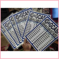 ◐ ℗ GCASH CASH IN CASH OUT RATES A4 LAMINATED SIGNAGE