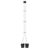 EZDIY-FAB RTX 3000 Series 12 Pin to Dual 8 Pin PCIe Sleeved Extension Cable 300MM- Connector for NVI