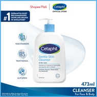 CETAPHIL Gentle Skin Cleanser 473ml Hydrating Face & Body Wash for Sensitive, Dry Skin, Soap-Free